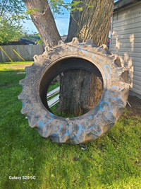 Large tire for working out
