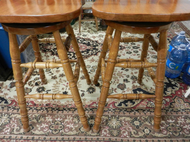 Oak Bar Stools For Sale in Chairs & Recliners in St. Catharines - Image 3