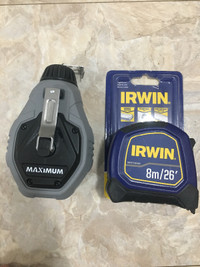 Chalk line and measuring tape