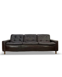 Leather sofa mid century modern 