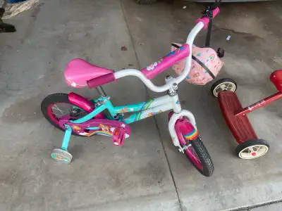 14 inch kids bike and toddler tricycle, View more