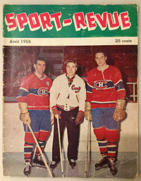 Magazine "Sport-Revue" / Avril 1956 / Maurice Richard / Beliveau