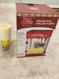 Popcorn Maker and Cups Great Condition $1234