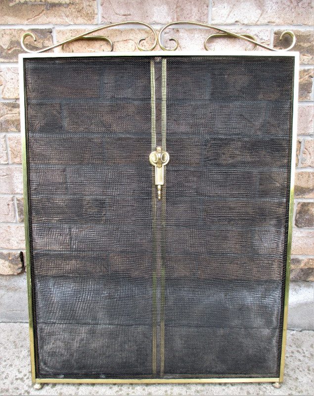 Vintage 3pcs Fireplace Screen L.46.7"(119cm)xH.32.6"(83cm) in Other in Stratford - Image 3