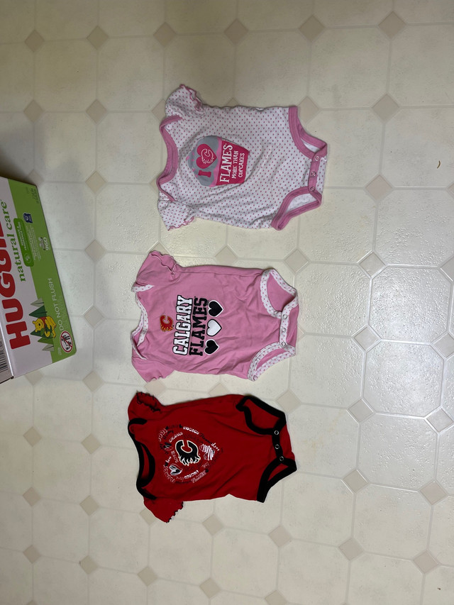 0-3 M Baby Girl Calgary Flames Merch.  in Clothing - 0-3 Months in Calgary
