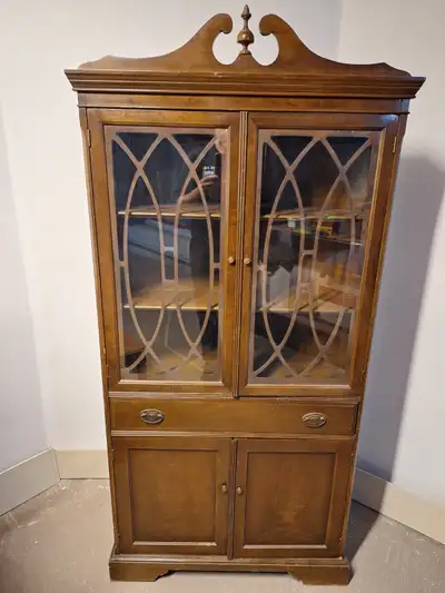Vintage Corner China Cabinet, View more