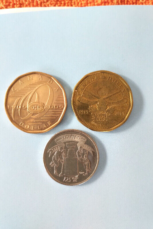 Loonie Quarter 25c 1$ Habs Leafs Stanley Cup dans Art et objets de collection  à Longueuil/Rive Sud