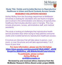 Reproductive Healthcare Professionals are Needed for Research!