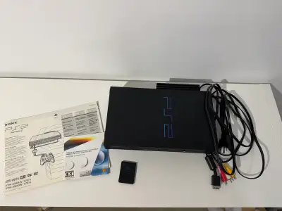 PS2 Fat Console + Cabels + 2 Games, View more