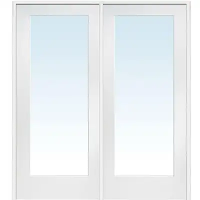 Selling two matching clear glass French doors, 30” x 80” each, b, View more