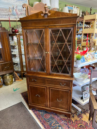 Antique corner china cabinet