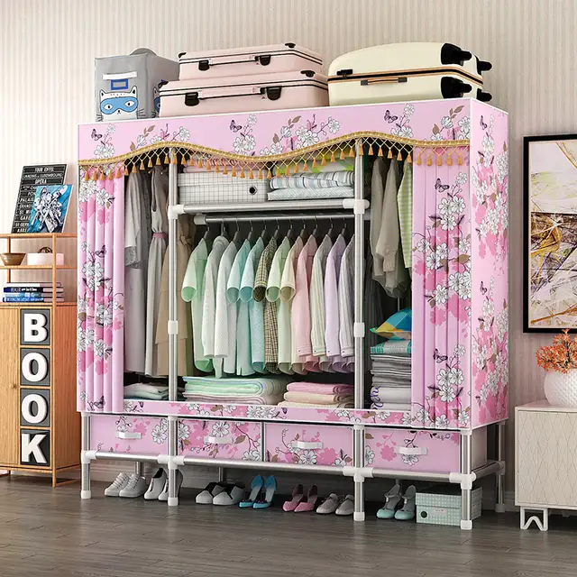 1.63M 25MM Steel Pipes Drawer-Style Wardrobe Portable Closet in Dressers & Wardrobes in Oakville / Halton Region - Image 3