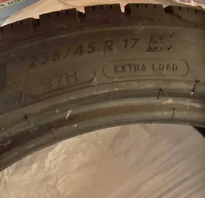 Selling a set of premium Michelin X-ICE Snow winter tires, size 235/45R17. Bought brand new for $120...
