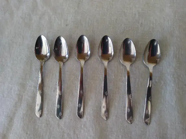 6 Superior Stainless Canada NIGHT SKY Teaspoons 4.5 inch63351295734785121