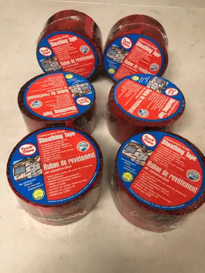 I am selling new rolls of Tuck Tape construction grade sheathing tape, designed for sealing joints o...