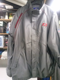 NFL TAMPA BAY BUCCANEERS JACKET AND HAT AS NEW