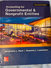 Accounting for Governmental & Nonprofit Entities Textbook Used