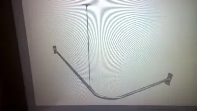 16, Hudson Brass Works WO L-Shape Shower Curtain Rod, $74.61 / $50. new in box, Polished Chrome, 61....