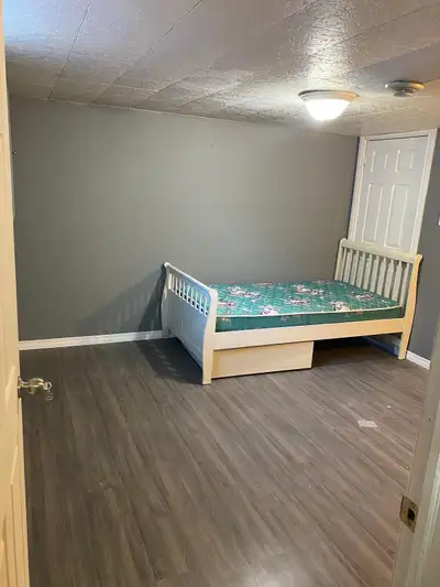 1 Private room and 1 shared room available to rent in a basement for Male students or Single worker....