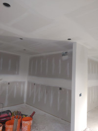 Drywall repair , stucco removal and flattening of ceiling