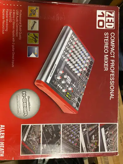 I'm selling my Allen & Heath ZED 10 compact professional stereo mixer, in excellent condition. This...