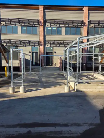 STEEL GARBAGE ENCLOSURE  ALUMINUM BIKE ENCLOSURE, View more