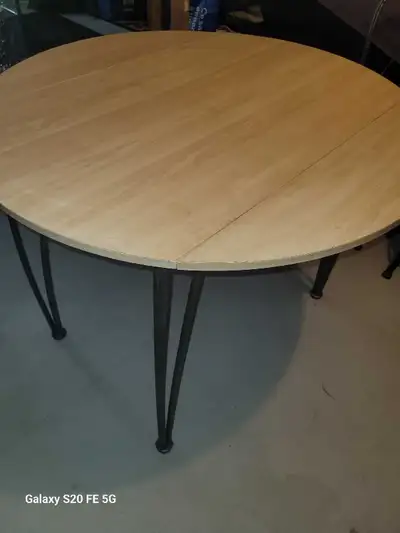 Ensemble table de cuisine pliante (2 abattants) + 2 chaises , View more