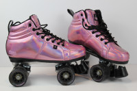 Chaya Vintage Pink Laser Roller Skates - size 9 Men 10 Women