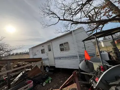 Selling my camper as we have upgraded. Stove works. Fridge works on propane and electric. Water work...