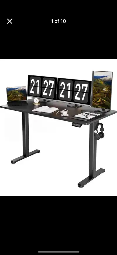 Treesland Electric Standing Desk, 55 Inch Height Adjustable Stan, View more