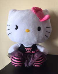 Sanrio Hello Kitty Ty Plush Toy Pink Skull Tutu -12"