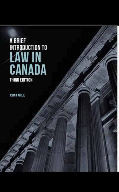 A Brief Introduction to Law in Canada Third Edition, View more