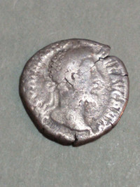 180-192 AD Ancient Roman silver denarius of Emperor Commodus