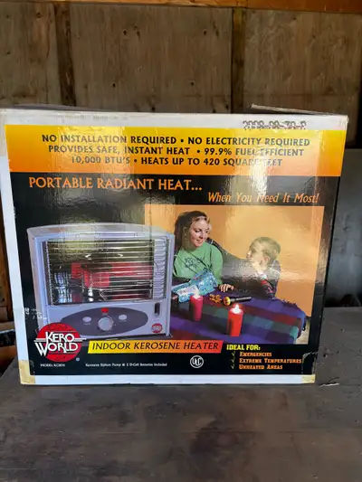 Brand new 10000btu indoor/ outdoor heater.