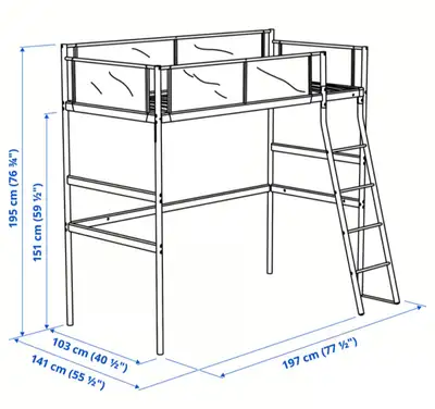 Lit mezzanine IKEA, View more