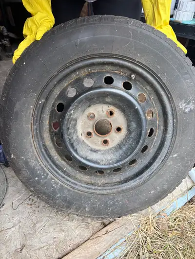 I'm offering a set of four tires on rims, size 195/65R15. Perfect for a replacement set! If this ad...