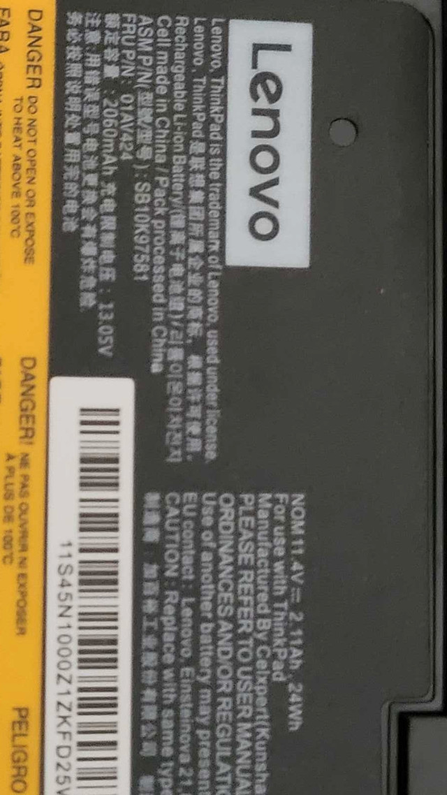 Lenovo thinkpad battery  in Laptop Accessories in Peterborough - Image 3