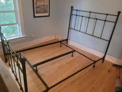 queen metal bed frame, View more