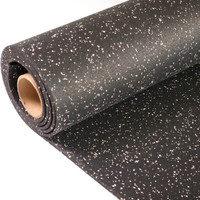 8MM Fitness Rolled Rubber Flooring Rolls 4' x 25'
