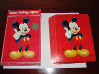 Mickey Mouse playing cards and figure