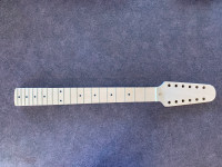 Unfinished 12-string maple guitar neck