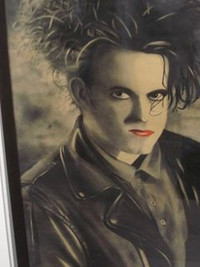 FRAMED Charcoal Drawing Artwork - Robert Smith - The Cure