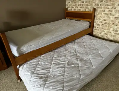 Twin bed with trundle, View more