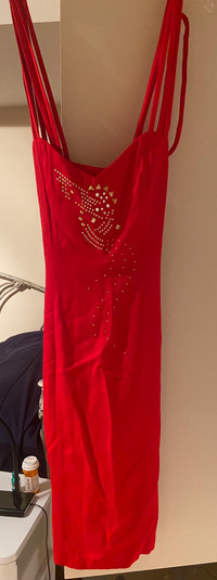 (New) Red Cocktail Dress - Medium