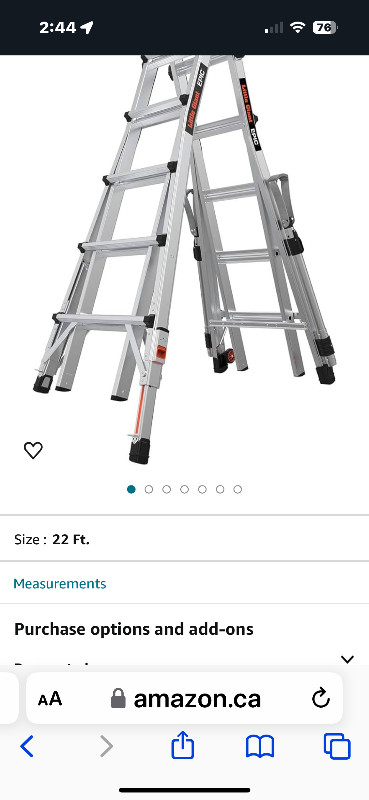 Leg Extension Little Giant Ladder accessory in Ladders & Scaffolding in Calgary