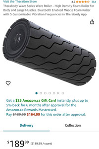 Therabody Wave Series Wave Roller - High Density Foam Roller for