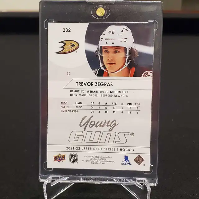 Upper Deck Trevor Zegras Young Guns in Arts & Collectibles in Kitchener / Waterloo - Image 3