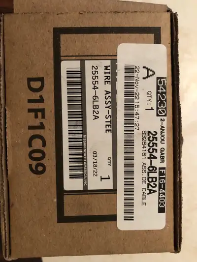 Clock spring for Nissan part number 25554 6LB2A brand new part