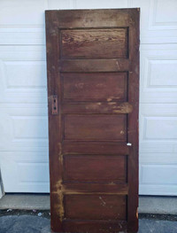 Old antique wooden door