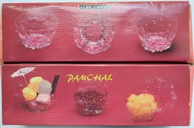 LORCOROC  PAMCHAL - 6 pcs. small glass bowls, View more
